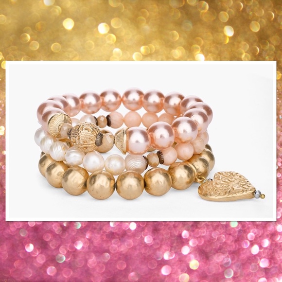 Chico's Jewelry - Chico’s Blush Stone Bracelet Set
